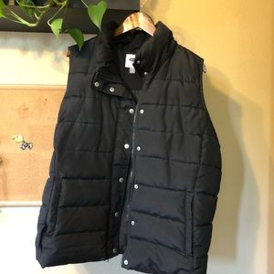 Old navy Black puff vest xxl